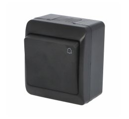 GALATEA IP44 Tlačítko symbol "zvonek" č.1/0 (černá) typ 5337-09 famatel