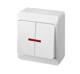 GALATEA IP44 Spínač sériový podsvětlený č.5So (bílá) typ 5342-02 famatel