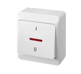 GALATEA IP44 Spínač dvoupólový podsvětlený č.2So (bílá) typ 5343-02 famatel