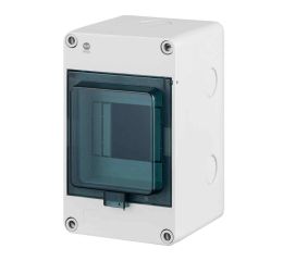 Rozvodnice FlatBOX 5904 IP65, 4mod., na omítku, průhl. dveře, 170x105x112mm typ 5904 famat