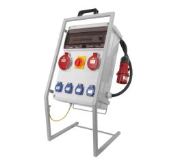 Staveništní rozvaděč hlavní jistič 40A IP54 4x230V/16A, 1x400V/16A/5p, 1x400V/32A/5p s proudovým chráničem 830x380x500mm Famatel ZSFV40101000.1 /3952