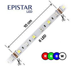 LED pásek 60LED/m, 5050, IP65, RGBW, 6000 - 6500 K, bílá, 12V, 5m