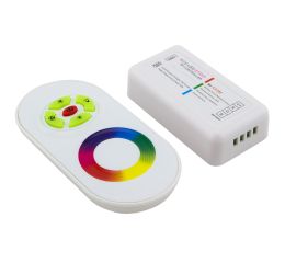 Kontroler FK RF-RGB kontrol pro RGB LED pásky 12/24V, 3x6A, přímá volba barev