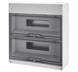 Rozvodnice na omítku 36-modulů (18x2) šedá IP55 GW40009 Gewiss