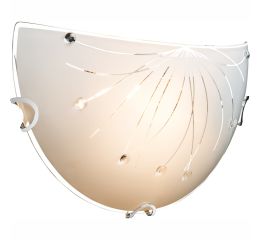 Svítidlo GLOBO 40402W CALIMERO 1, 1xE27 ILLU, max 60W, stropní, chrom, bílý kov, sklo