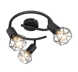 Svítidlo GLOBO 54802S-3 XARA I, 3xE14 max.40W, černý kov, stropní