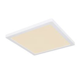 Svítidlo GLOBO 12380-24W LASSE, LED 24W 2100lm 3000-6500K, hranaté, bílý plast, stropní