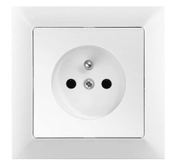 Zásuvka PREMIUM ZA-16, barva bílá, kompletní, Greenlux GXKP035