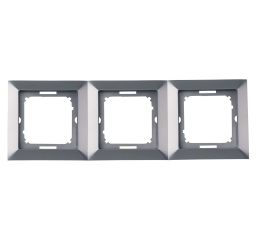 Rámeček trojnásobný PREMIUM 3 FR S, barva stříbrná, Greenlux GXKP155