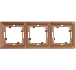 Rámeček trojnásobný PREMIUM 3 FR A, barva mahagon, Greenlux GXKP355