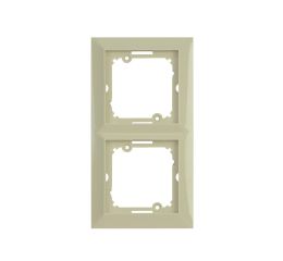 Rámeček dvojnásobný PREMIUM 2 FR C, barva slonová kost, Greenlux GXKP654