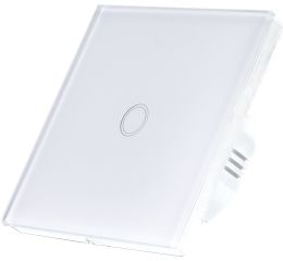 Vypínač jednopólový SMART WiFI v bílé barvě, Greenlux GXSH040