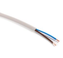 Kabel H05VV-F 2x1 (CYSY 2Dx1) PVC ohebný flexibilní bílý plášť