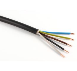 Kabel CYKY 5 x  1,5 J (CYKY 5Cx1,5) žlutozelená-modrá-hnědá-černá-šedá