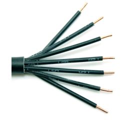 Kabel CYKY 7 x  1,5 O (číslované žíly-černé všechny)