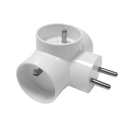 Rozbočka ZARK KRW-3 bílá 3xkulatá 230V 16A Kanlux 02181