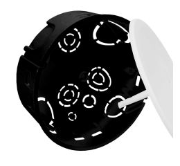 Krabice pod omítku bezhalogenová s víčkem KOM 97HF