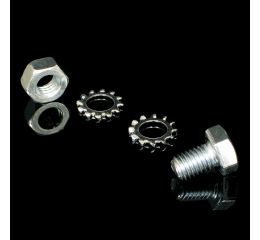 Šroub+matice+2xpodložka  NSMP 6X10 ZNCR