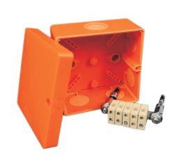 Krabice na povrch IP66 PO s víčkem 101x101x64mm oranžová Kopos KSK 100_PO