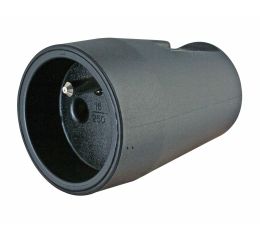 Spojovací zásuvka, přímá, černá, 1808.0500.8, 230V pro pohyblivý přívod kopp