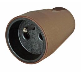 Spojovací zásuvka, přímá, hnědá, 1808.0600.9, 230V pro pohyblivý přívod Kopp