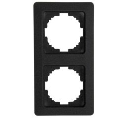 Ontario rámeček 2-násobný antracit pro vodorovnou i svislou montáž 3057.1506.9 Kopp