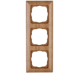 Ontario rámeček 3-násobný dub pro vodorovnou i svislou montáž přírodní dřevo 3067.3053.3