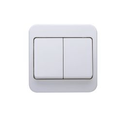 BULUT vypínač č.5 bílý lustrový sériový kompletní s rámečkem  7052.0427.1 Kopp