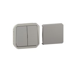 Plexo IP55 multifunkční spínač 5v1 šedá Legrand 069506L