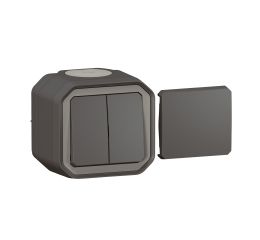 Plexo IP55 multifunkční spínač 5v1 kompletní pro povrchovou montáž antracit Legrand 069789L