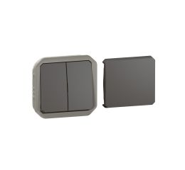 Plexo IP55 multifunkční spínač 5v1 antracit Legrand 069800L