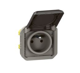 Plexo IP55 zásuvka venkovní 16A antracit Legrand 069891L