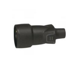 Spojovací zásuvka přímá gumová černá 50446 LEGRAND