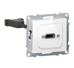 Suno HDMI 2.0 předkonektorovaná zásuvka, vybavená kabelem o délce 15cm, bílá, Legrand 721149