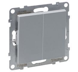 Suno vypínač č.5 sériový, barva hliník, Legrand 721305