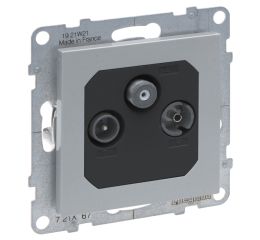 Suno zásuvka TV-RD-SAT hvězda, barva hliník, Legrand 721367