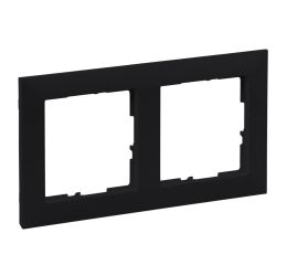 Suno rámeček dvojnásobný, vodorovný i svislý, černá, Legrand 721522
