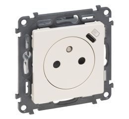 Valena LIFE zásuvka s USB-C nabíjením 1500mA béžová Legrand 753236