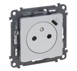 Valena LIFE zásuvka s USB-C nabíjením 1500mA hliník (plast) Legrand 753336