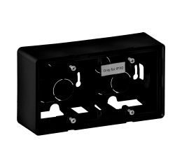 Valena LIFE 2-násobná nástěnná krabice černá Legrand 754067