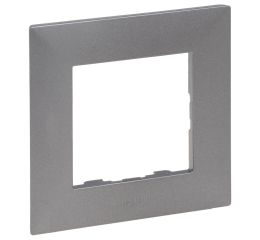 NILOÉ Step rámeček jednonásobný, barva ocel, Legrand 863491