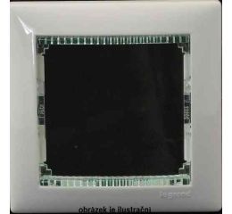 Valena rámeček 2násobný bílý/čirý proužek 774462 Legrand