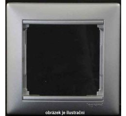 Valena rámeček 2násobný stříbrný vodorovný 770152 Legrand