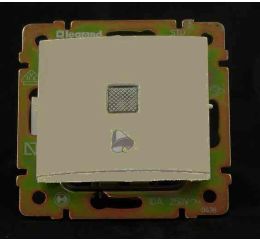 Valena tlačítko zvonku piktogram s orientačním podsvětlením béžová typ 774115 Legrand