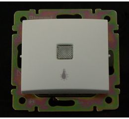 Valena tlačítko s piktogramem světla a orientačním podsvětlením 774413 bílé Legrand