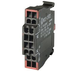 M22-CK02 dvojitý kontaktní prvek, 2vypínací s bezšroubovými svorkami,čelní upevnění