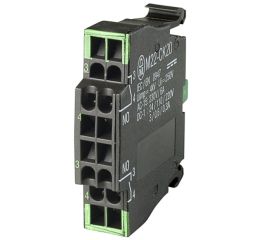 M22-CK20 dvojitý kontaktní prvek, 2zapínací s bezšroubovými svorkami,čelní upevnění