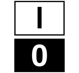 M22-DDL-WS-X1/X0 dvojité tlačítko zvýšené s bílou čočkou pro signálku a popisem