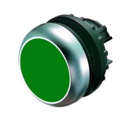 M22-DL-G tlačítko prosvětlené zapuštěné bez aretace zelené