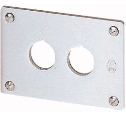 M22-E2 čelní deska pro montáž do panelu pro 2hlavice